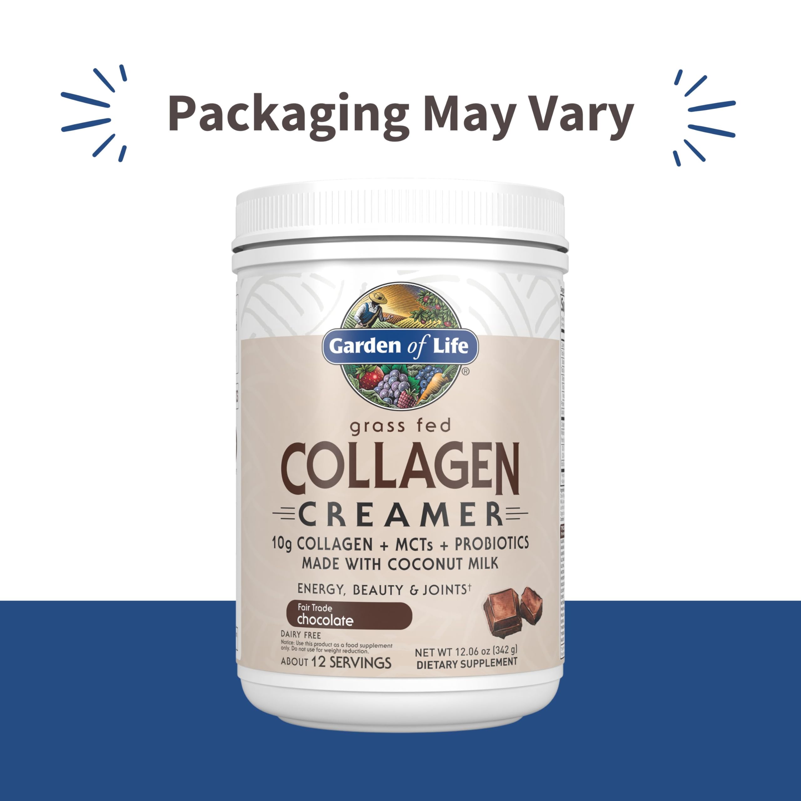 Garden of Life Collagen Creamer Powder 408g packaging