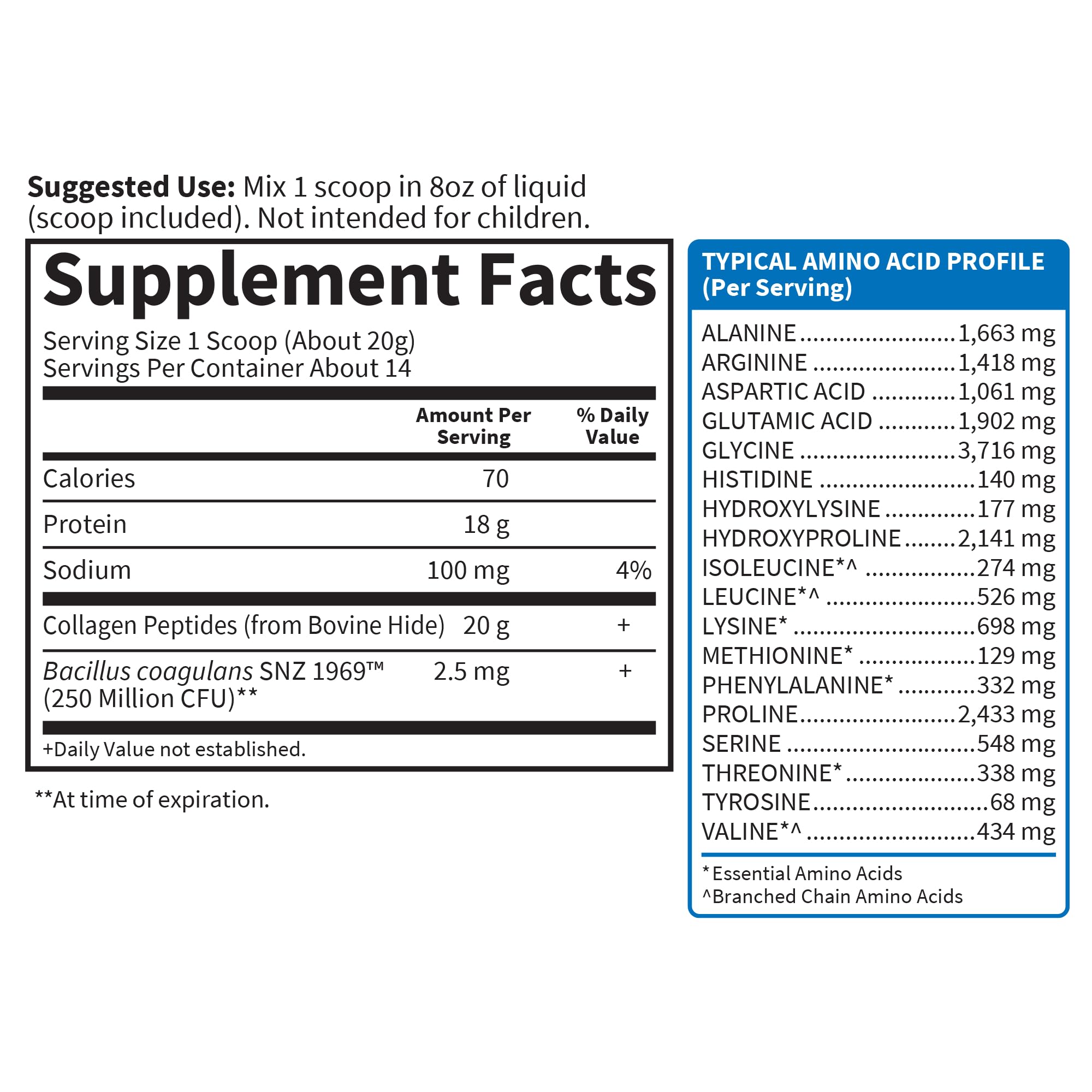 Garden of Life Collagen Peptides Powder in a glass of water