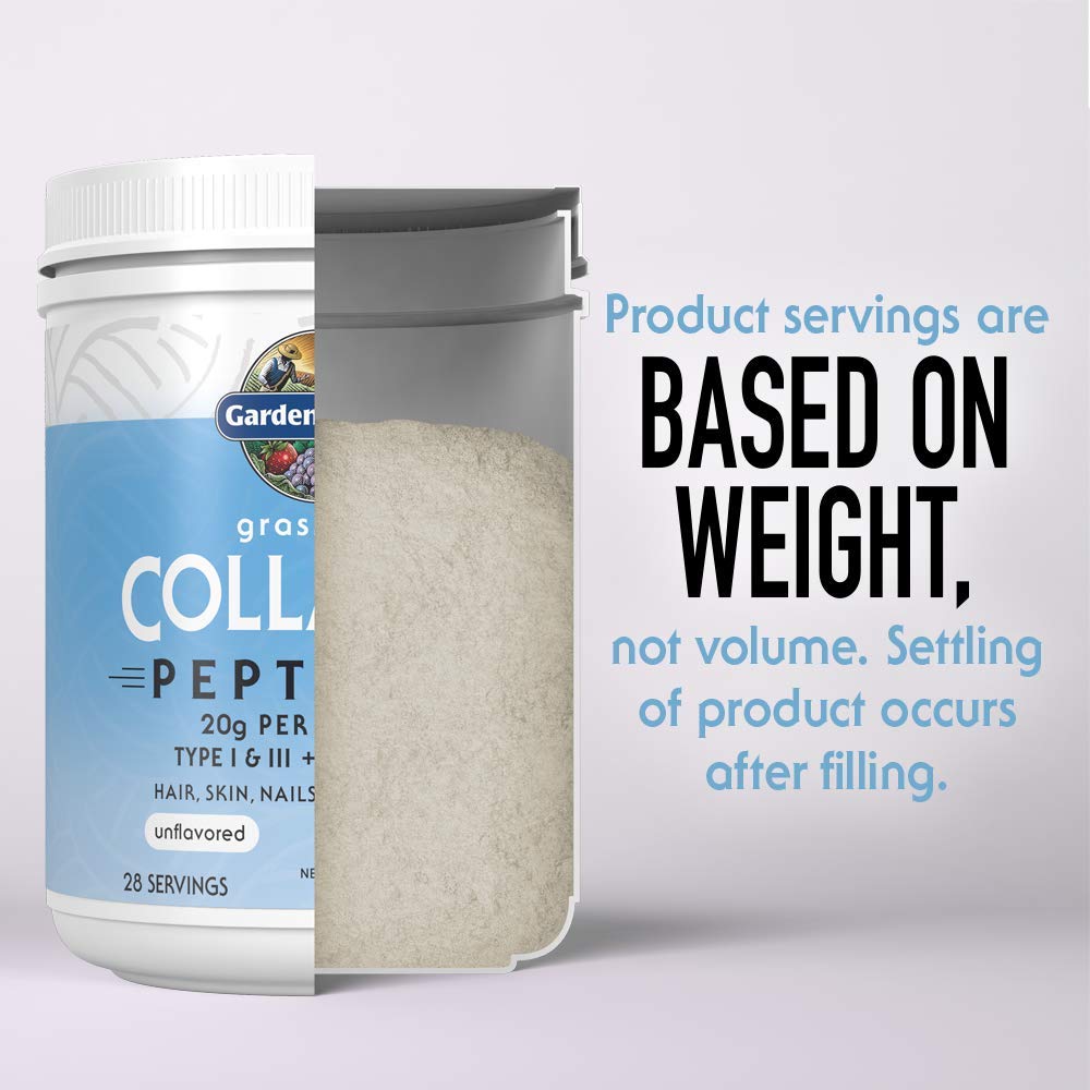 Garden of Life Collagen Peptides Powder mixed in a smoothie