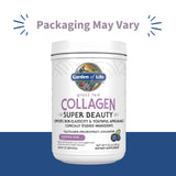 Garden of Life Collagen Powder Beauty 50g side view showing nutritional information