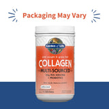 Garden of Life collagen powder packaging with scoop