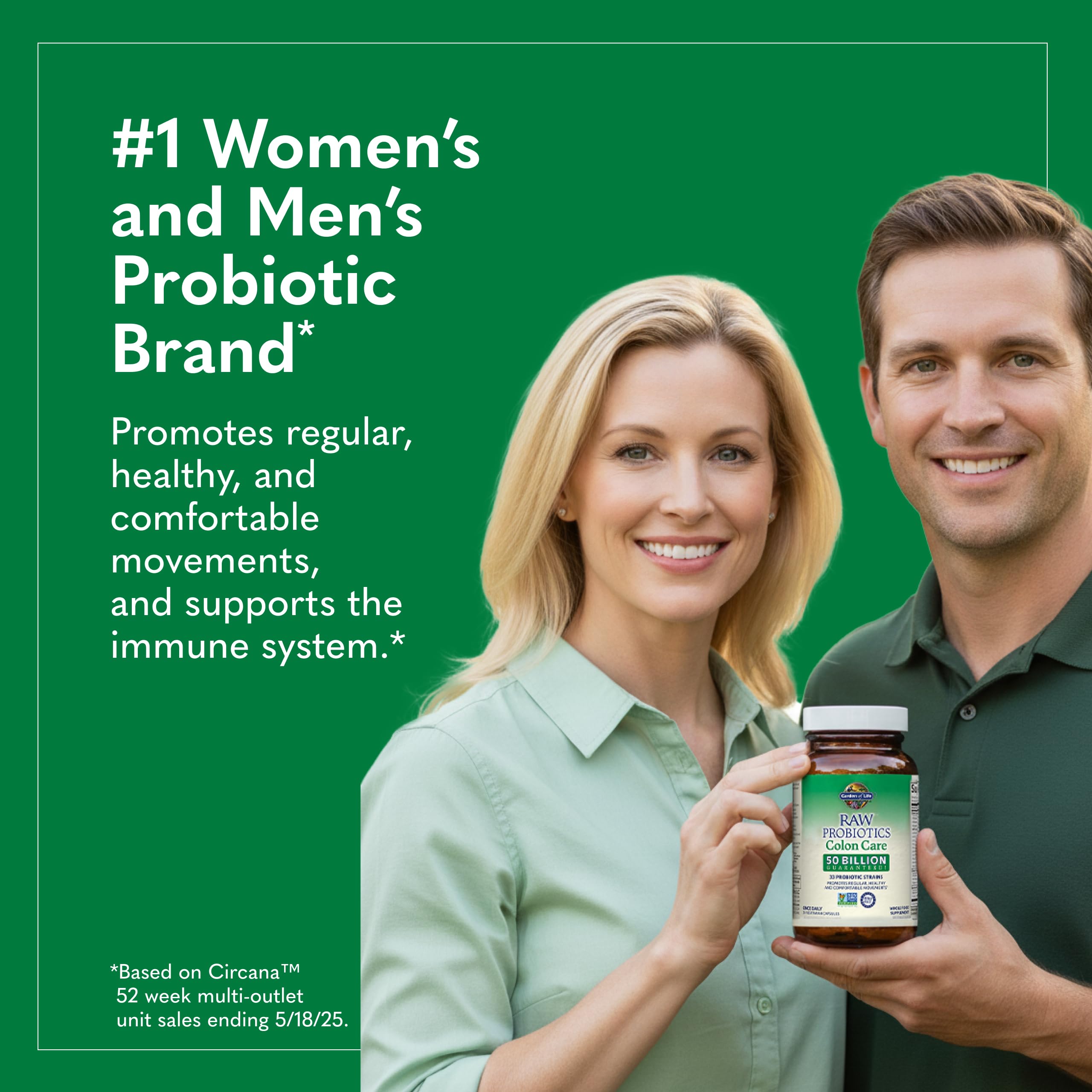 Garden of Life Colon Care Probiotic Supplement capsule close-up