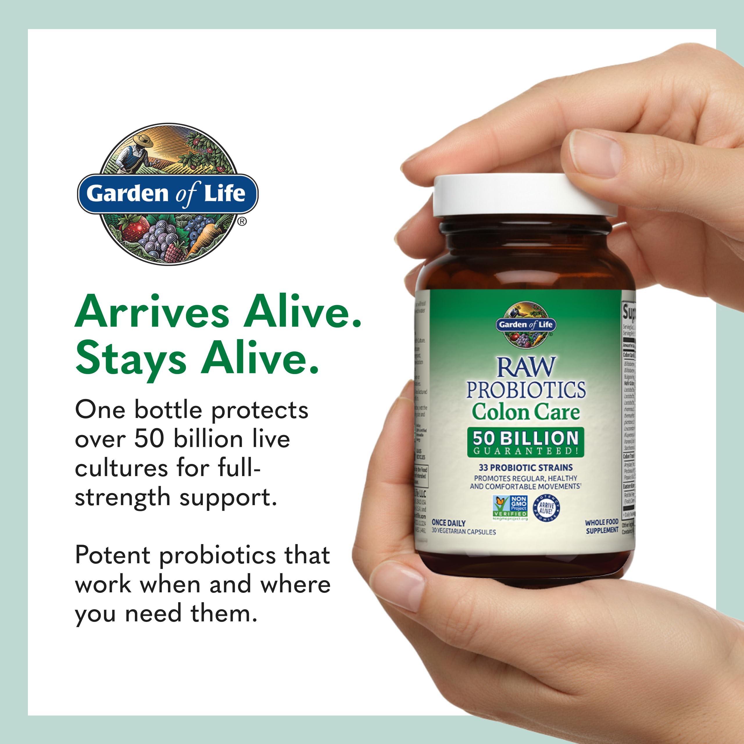 Garden of Life Colon Care Probiotic Supplement lifestyle scene