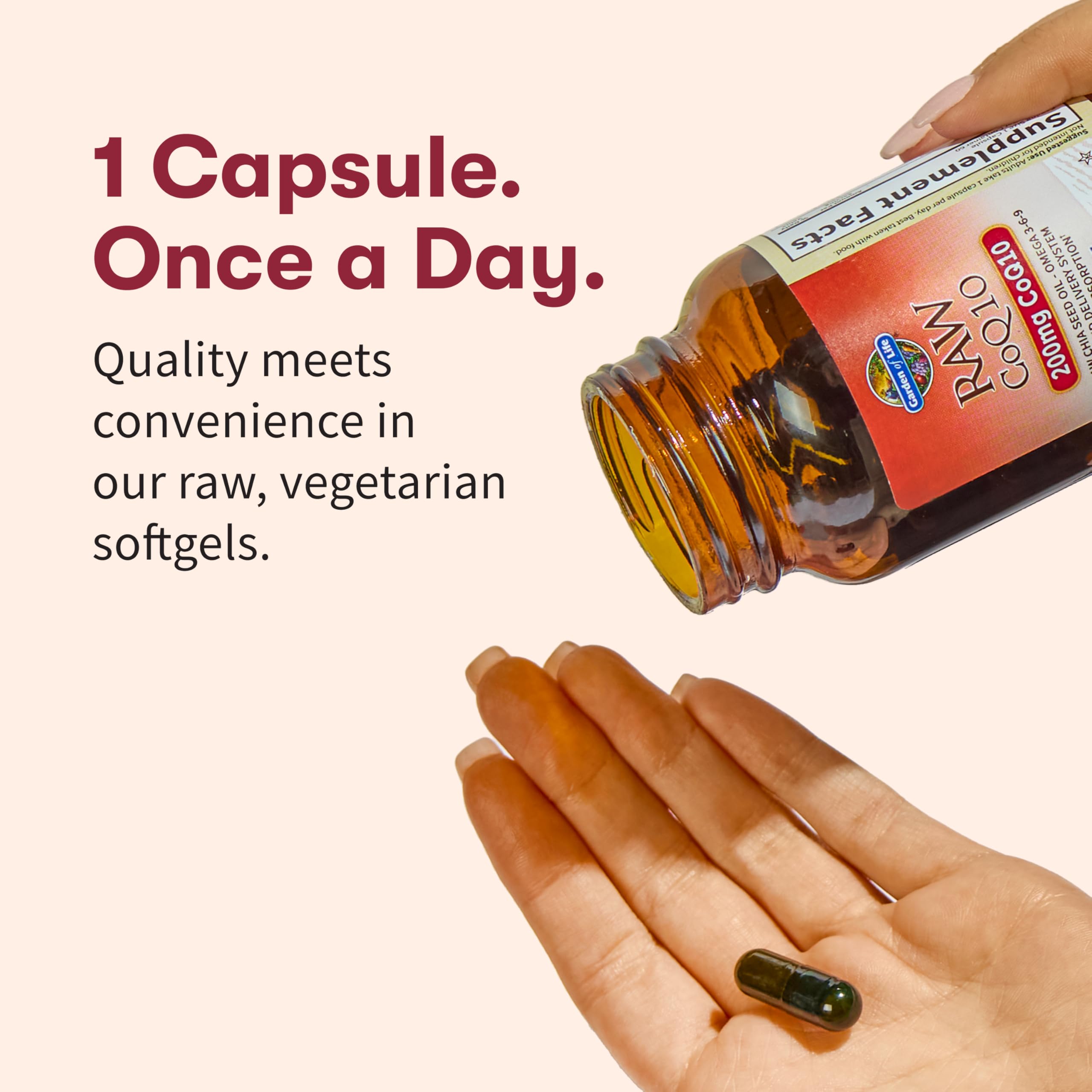 Garden of Life CoQ10 200mg softgels packaging