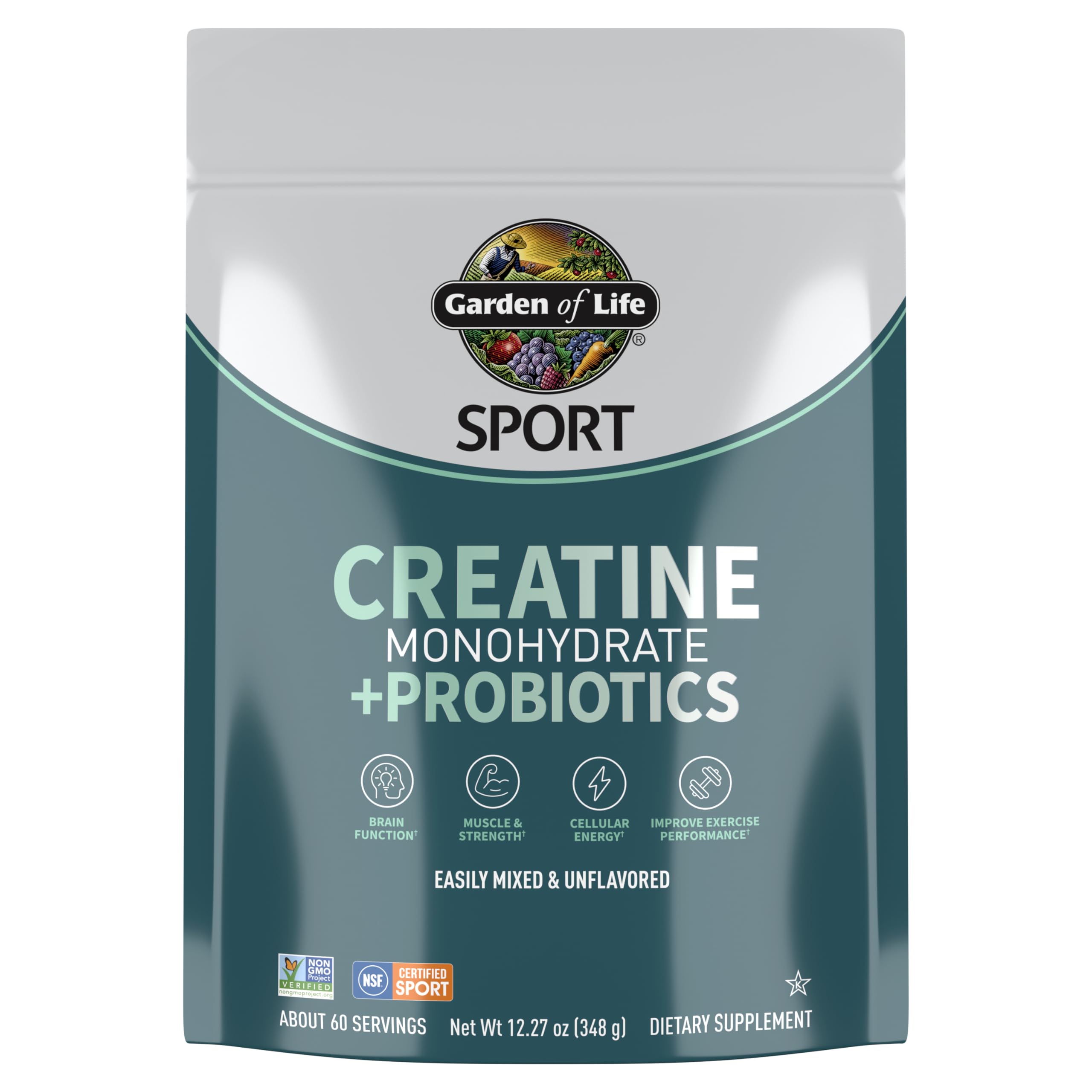 Garden of Life Creatine Monohydrate Powder 367g front view