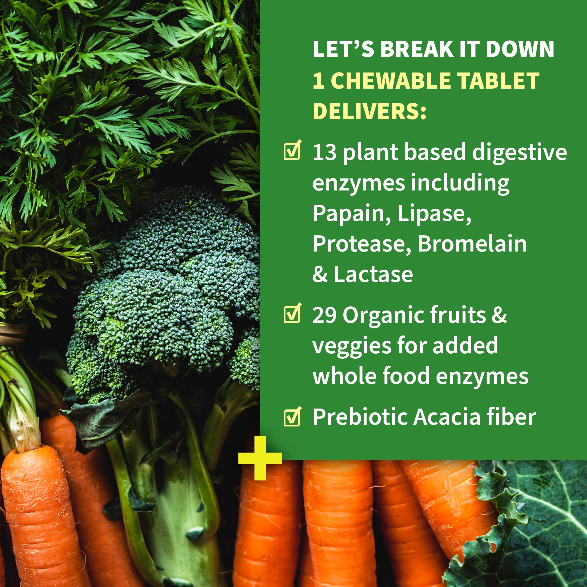 Garden of Life daily+ Multi-Enzyme Supplement tropical fruit flavour