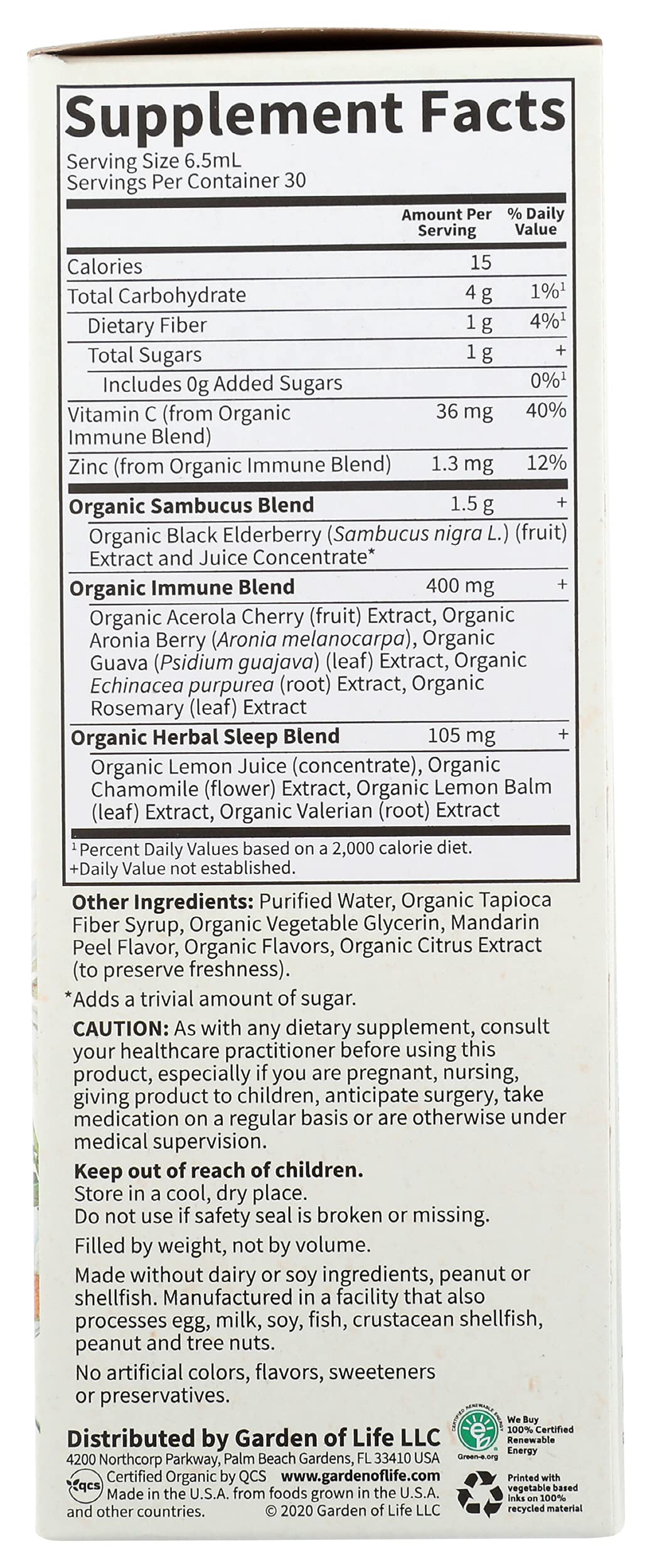 Garden of Life Elderberry Supplement with a spoonful of powder