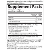 Garden of Life Fish Oil Omega 3 DHA 1000mg Softgels on a wooden table