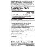 Garden of Life fücoTHIN ingredients list on packaging