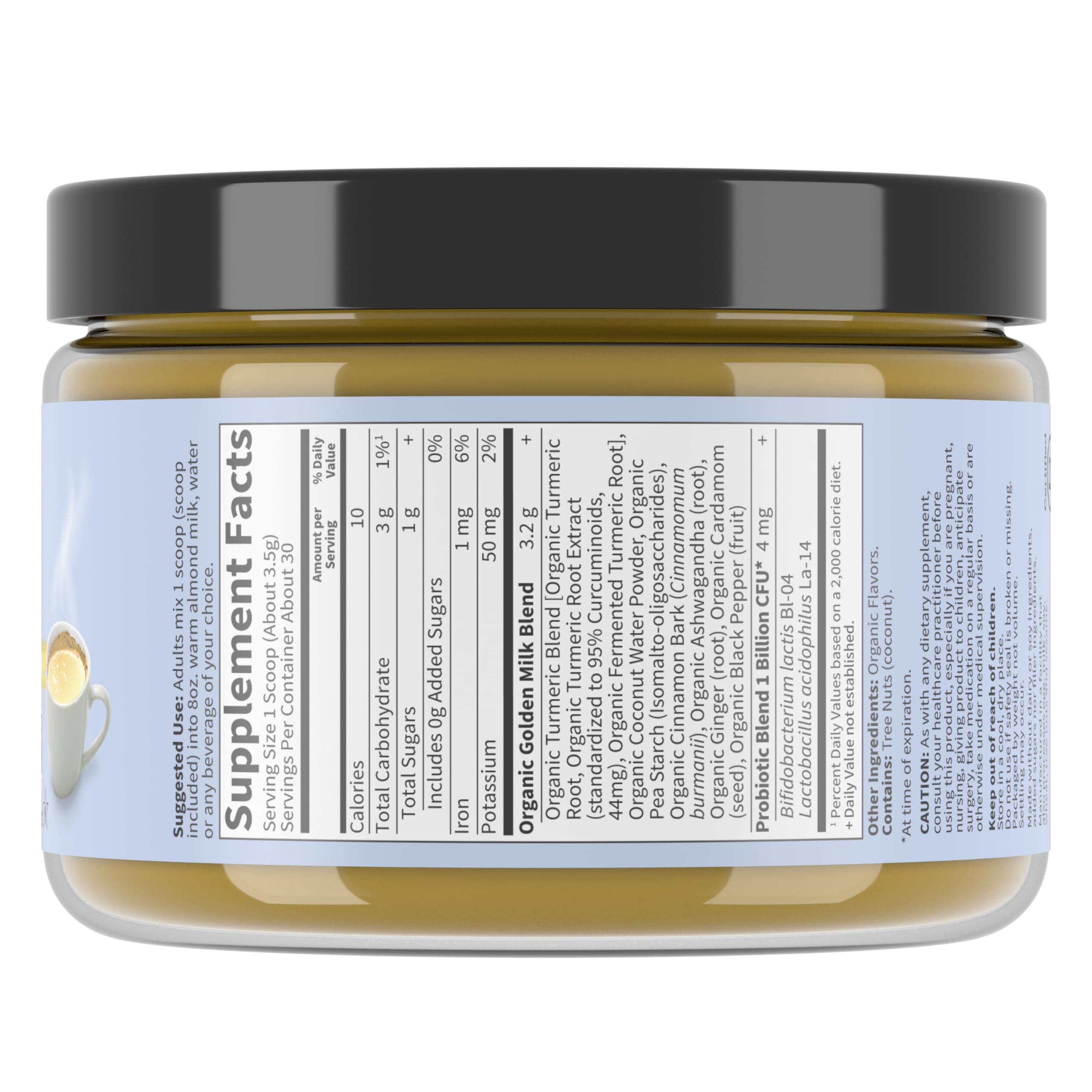 Garden of Life Golden Milk Powder serving suggestion