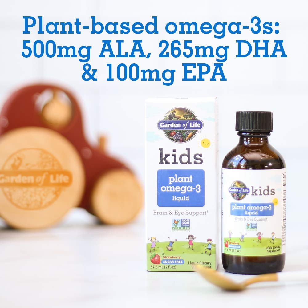 Garden of Life Kids Plant Omega-3 Liquid nutritional information