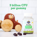 Garden of Life Kids Probiotic Gummies open bottle with gummies