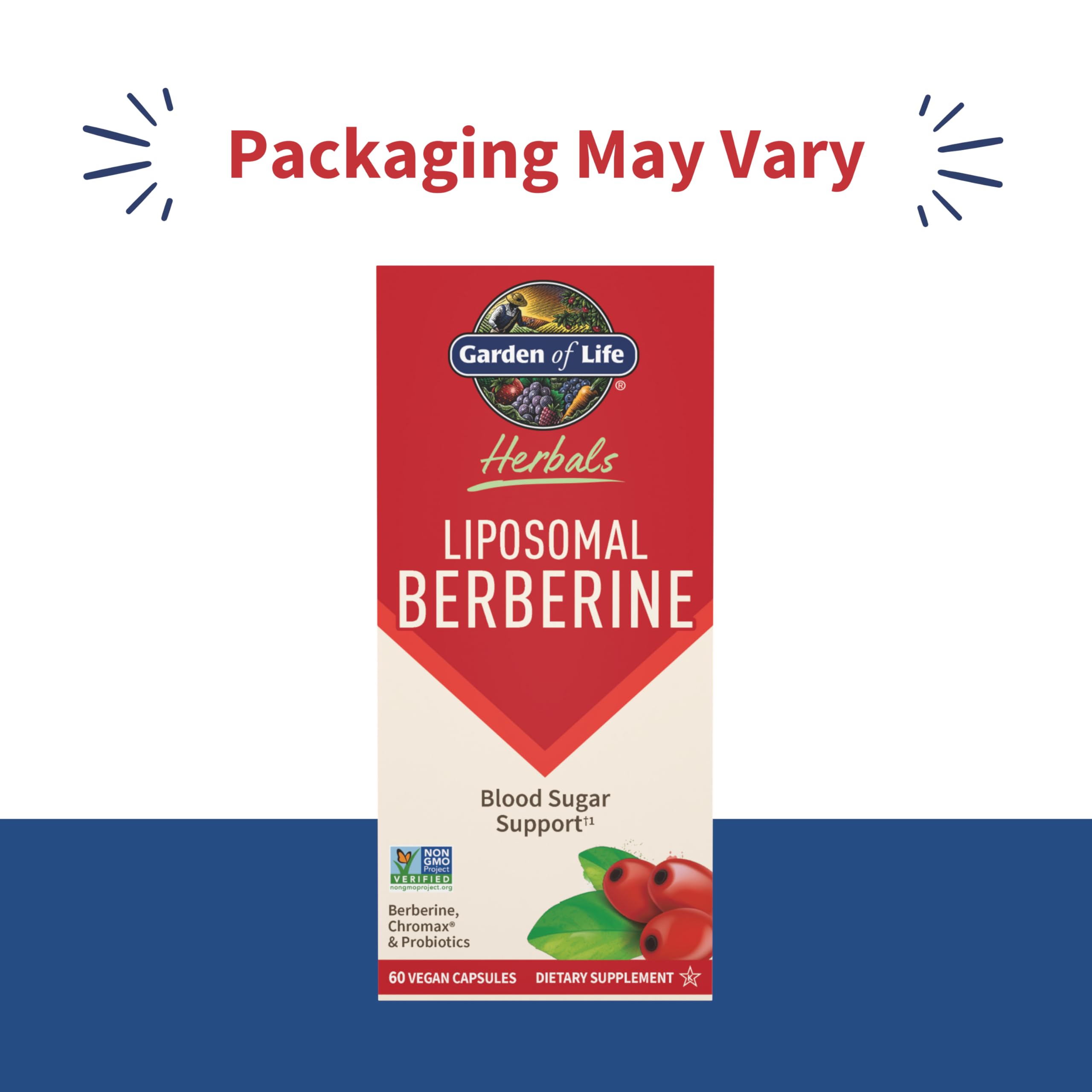 Garden of Life Liposomal Berberine bottle with label details