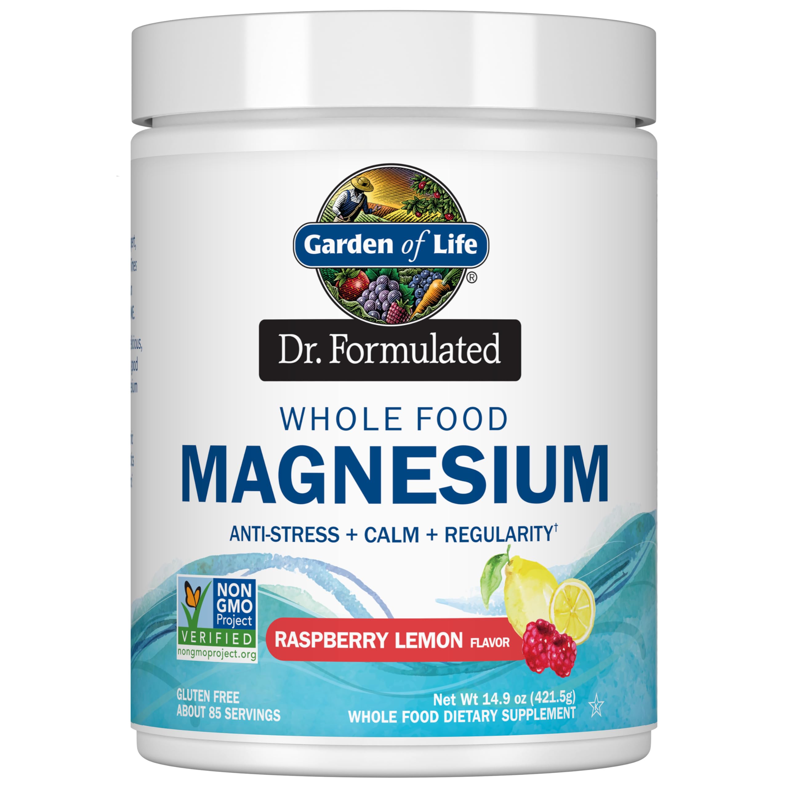 Garden of Life Magnesium Powder 454g front view