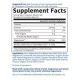 Garden of Life Magnesium Powder ingredients list