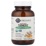Garden of Life Maximum Strength Turmeric supplement bottle back view