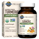Garden of Life Maximum Strength Turmeric supplement bottle front view