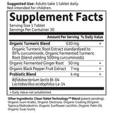 Garden of Life Maximum Strength Turmeric supplement showing clean tablet technology