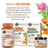 Garden of Life Maximum Strength Turmeric supplement with black pepper and ginger