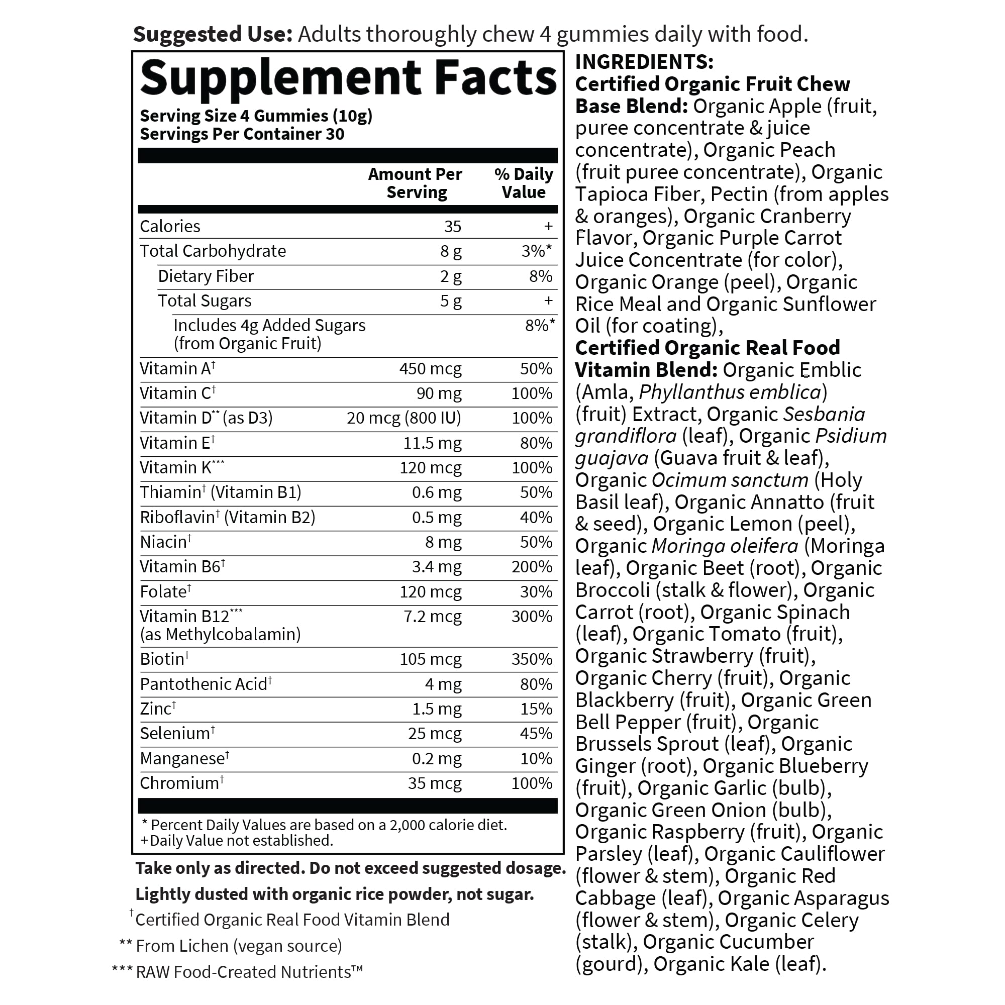 Garden of Life Men's Gummy Vitamins bottle with measuring spoon