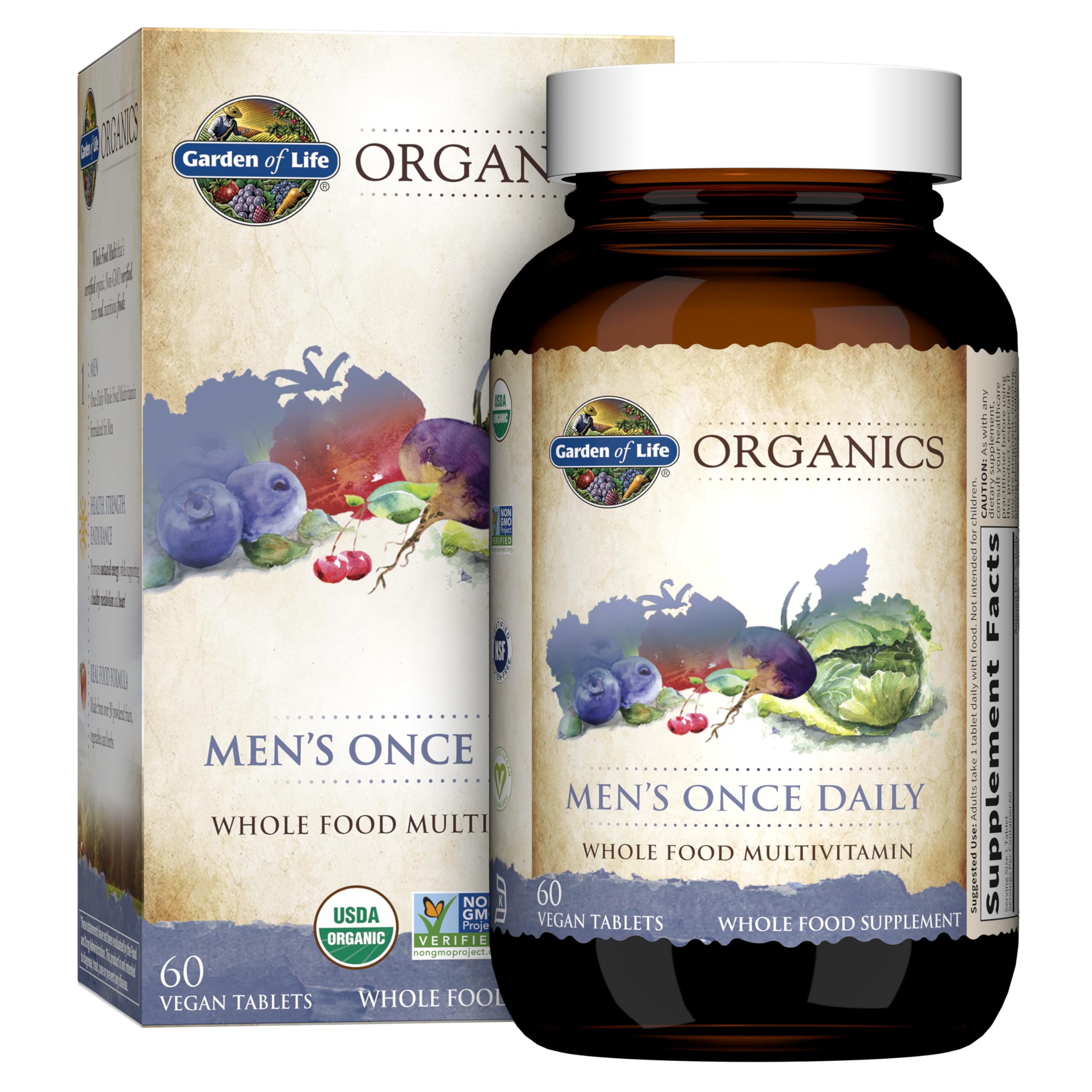 Garden of Life Men's Multivitamin 300g front view