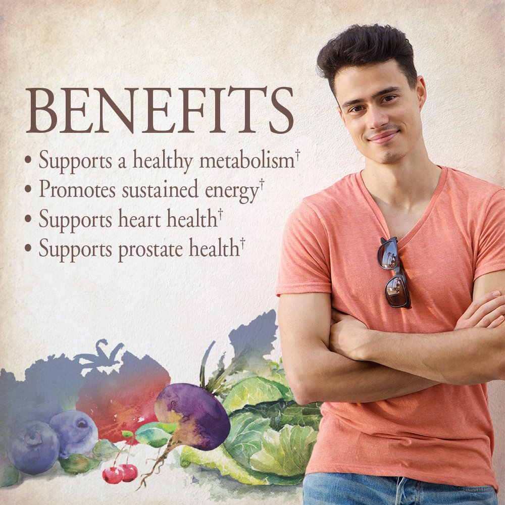 Garden of Life Men's Once Daily Multivitamin side view