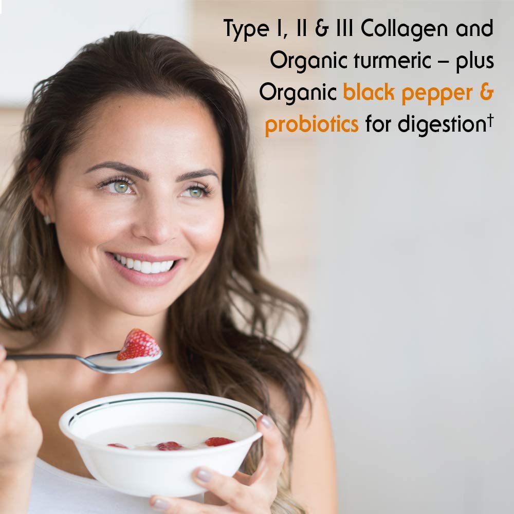 Garden of Life Multi-Sourced Collagen Powder 272g in a smoothie