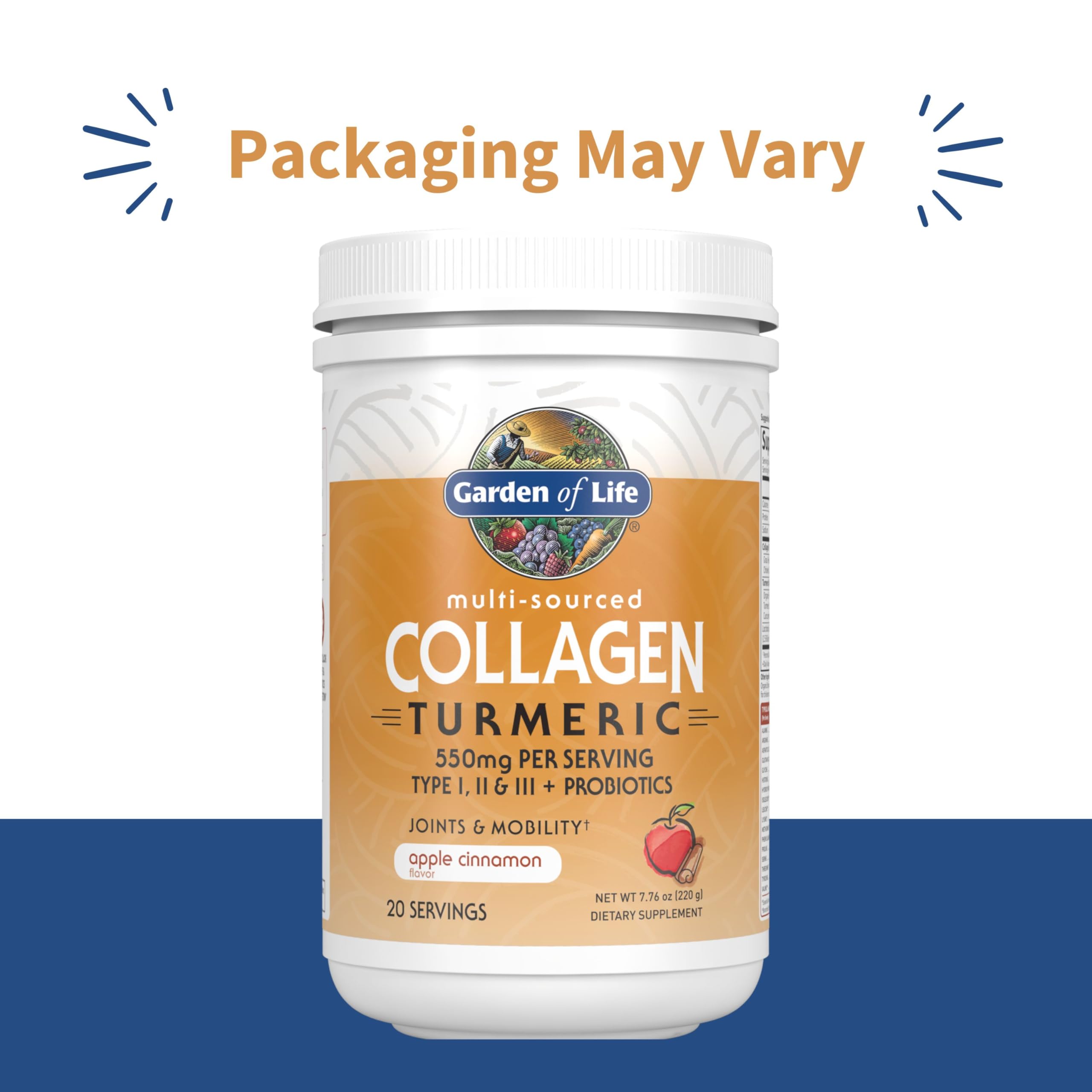 Garden of Life Multi-Sourced Collagen Powder 272g packaging