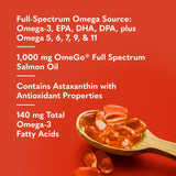 Garden of Life Norwegian Salmon Oil Fish Oil Softgels back view