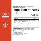 Garden of Life Norwegian Salmon Oil Fish Oil Softgels with dosage information