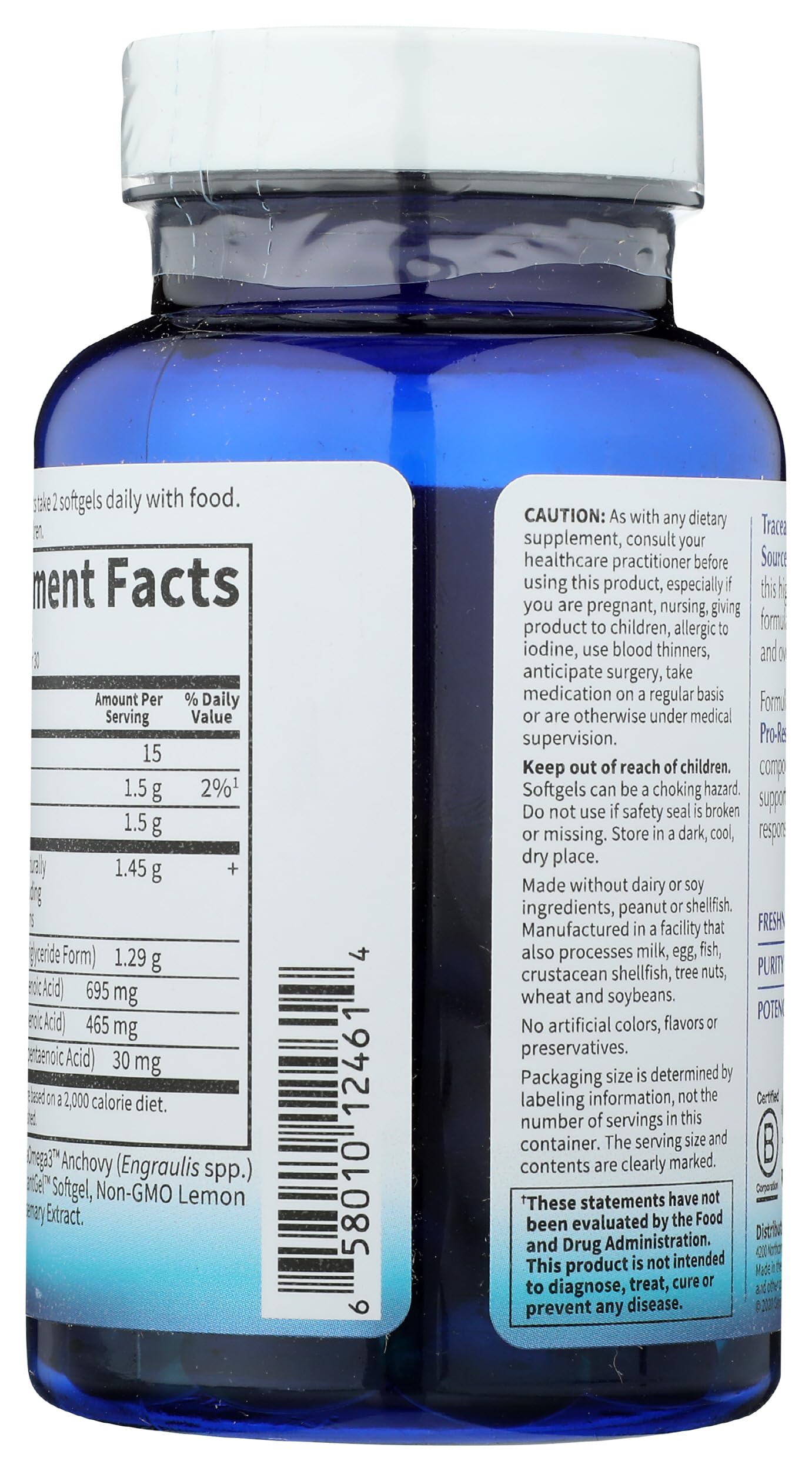 Garden of Life Omega-3 Fish Oil Softgels close-up of softgel