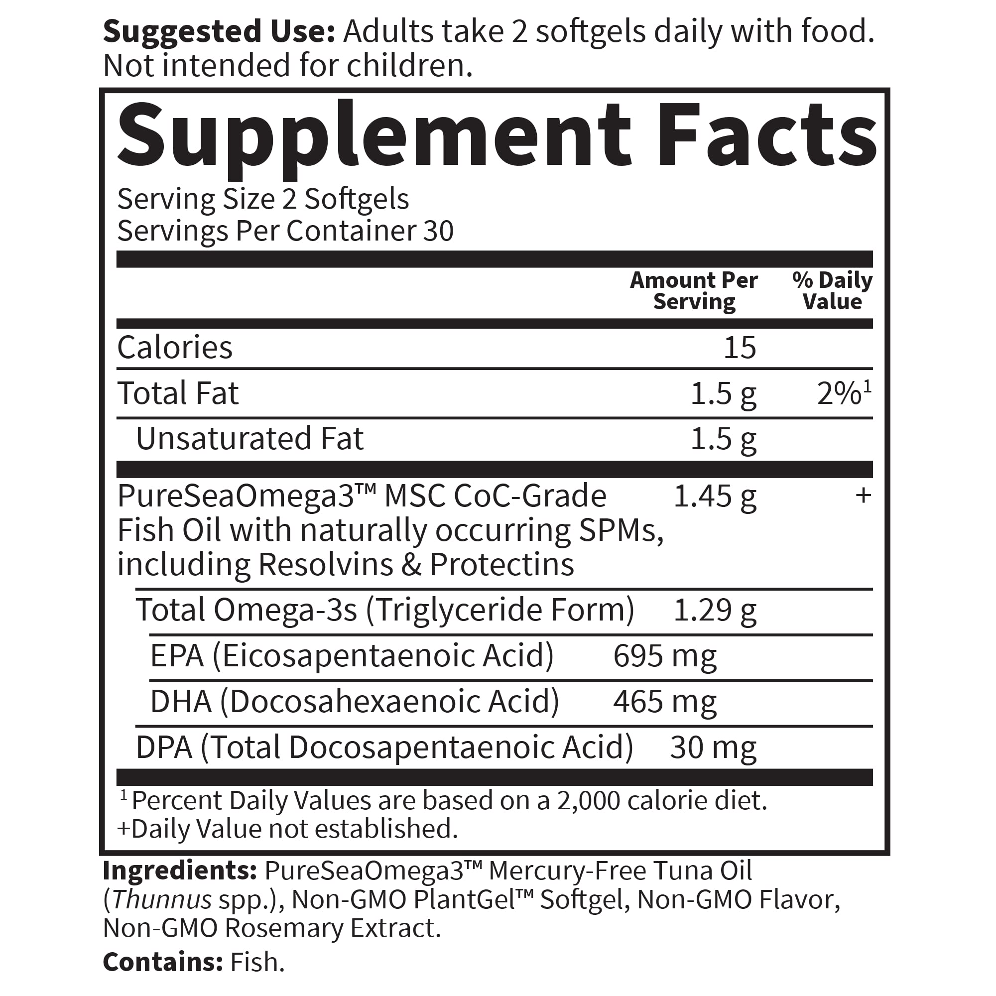 Garden of Life Omega-3 Fish Oil Softgels on a wooden table