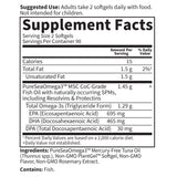 Garden of Life Omega-3 Fish Oil Softgels with a measuring spoon
