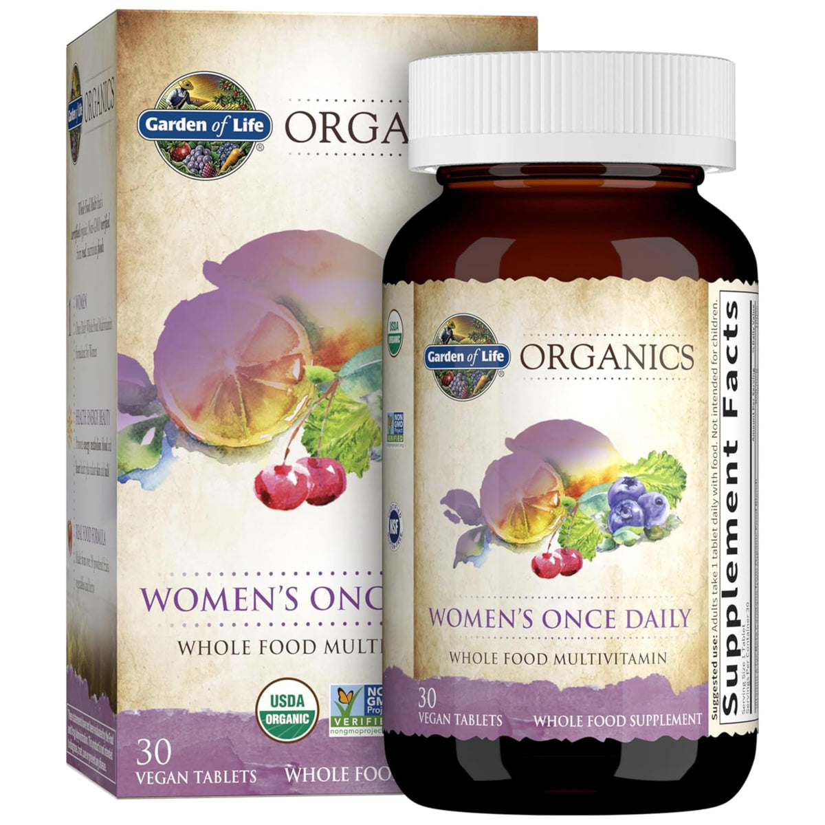 Garden of Life One Daily Women's Multivitamin front view