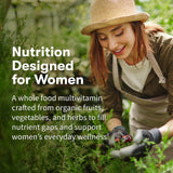Garden of Life One Daily Women's Multivitamin side view showing tablet size