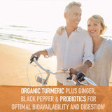 Garden of Life Organic Extra Strength Turmeric 100mg Curcumin Tablets ingredients close-up