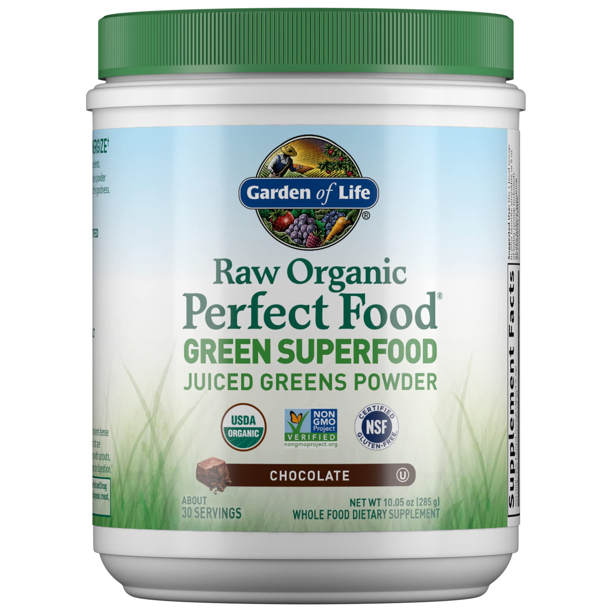 Garden of Life Organic Greens Superfood Powder 349g front view