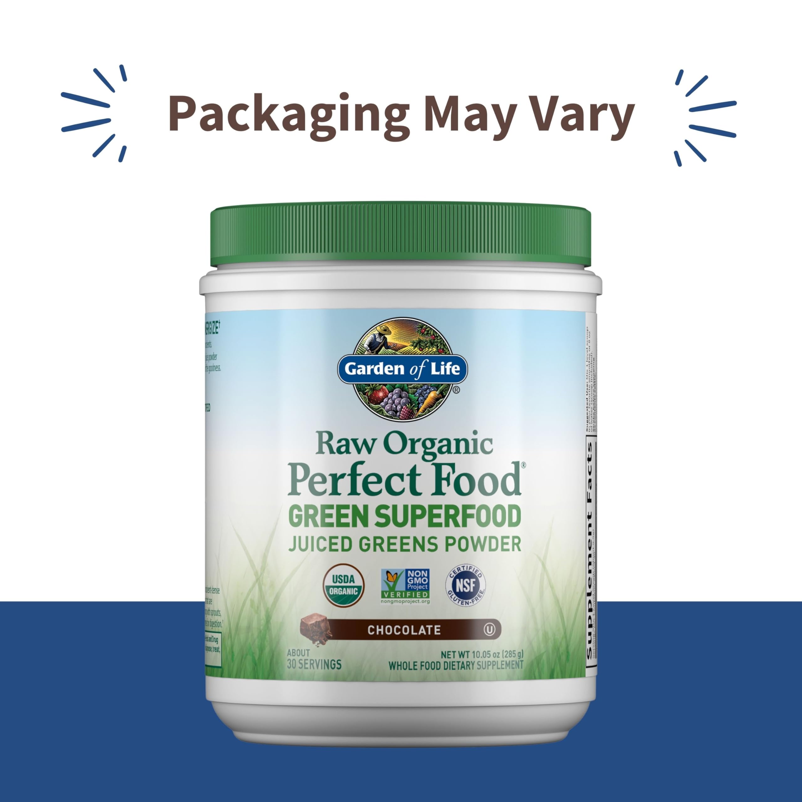 Garden of Life Organic Greens Superfood Powder packaging