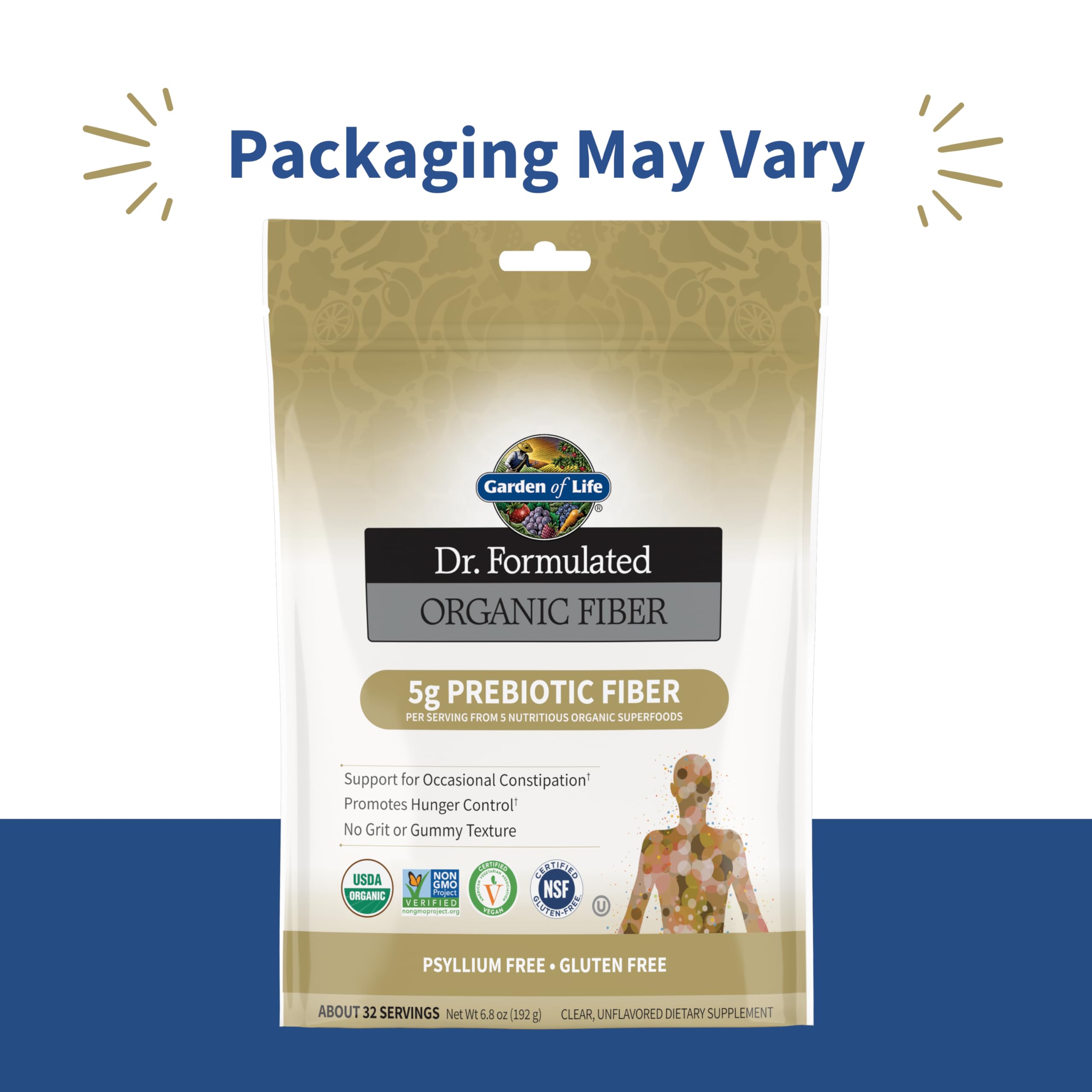 Garden of Life Organic Prebiotic Fiber Powder nutritional information