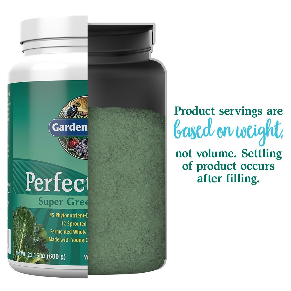 Garden of Life Perfect Food Superfood Greens Powder ingredients close-up