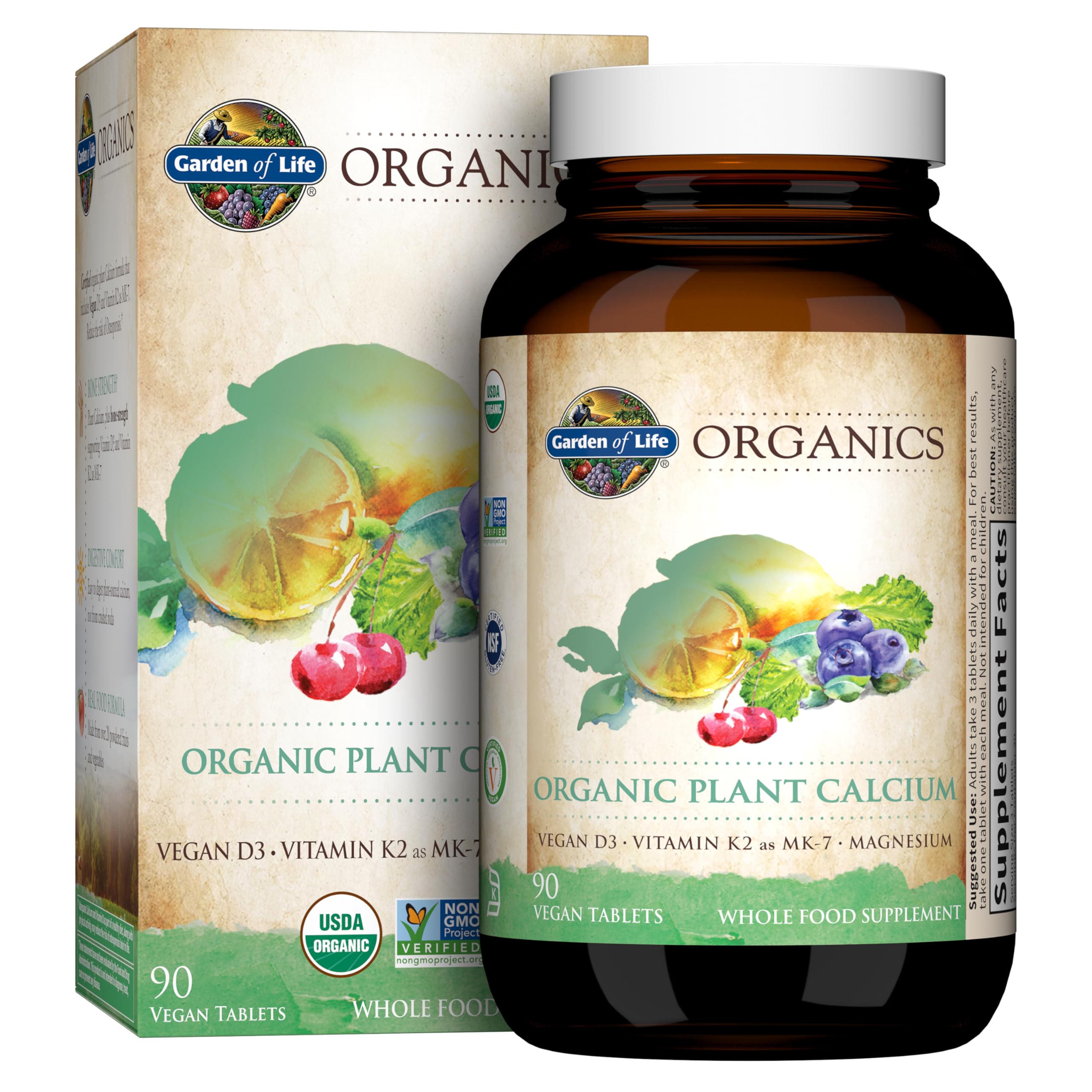 Garden of Life Plant Calcium Supplement bottle front view