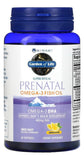 Garden of Life Prenatal DHA Omega 3 Fish Oil softgels in a bottle