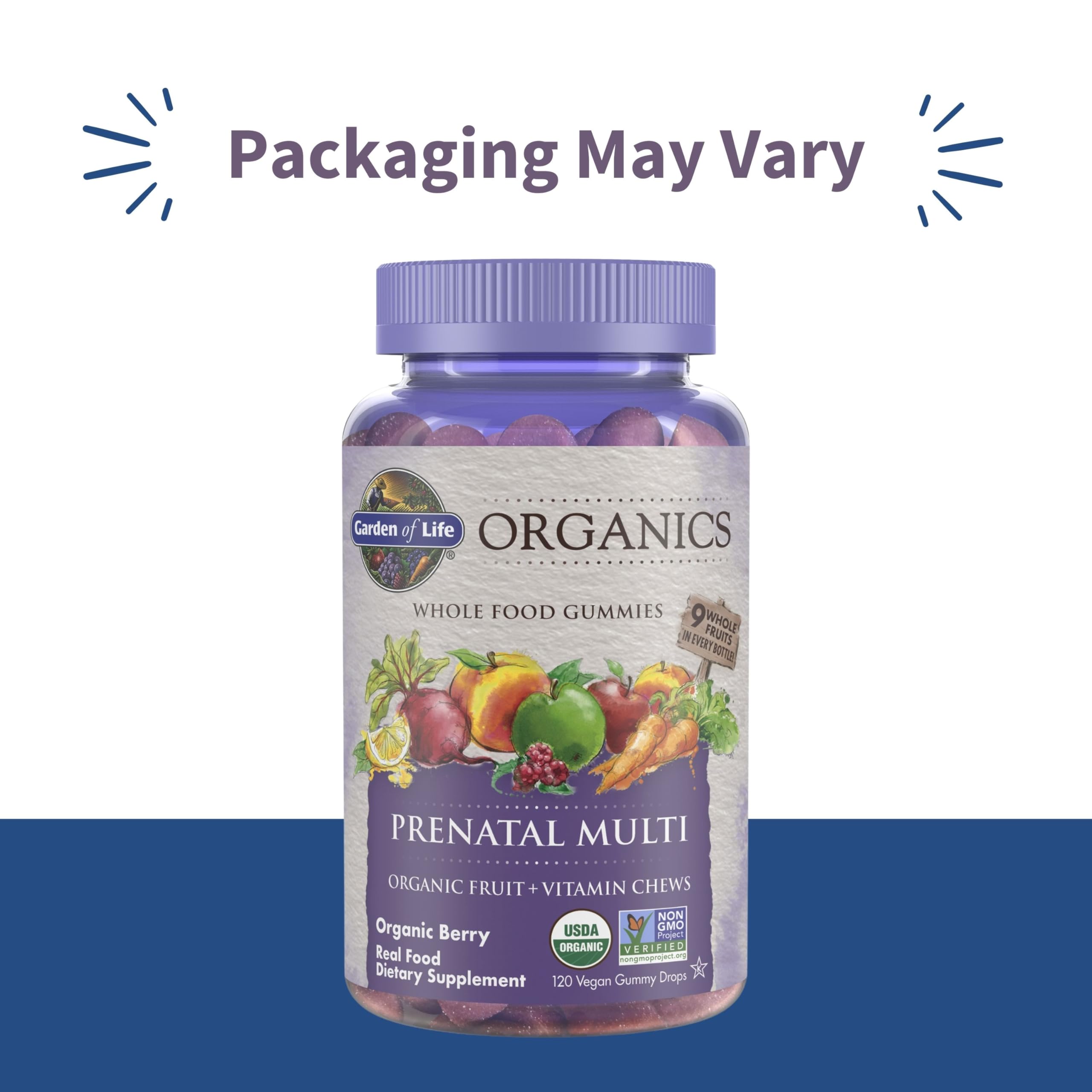 Garden of Life Prenatal Gummies berry flavour close-up