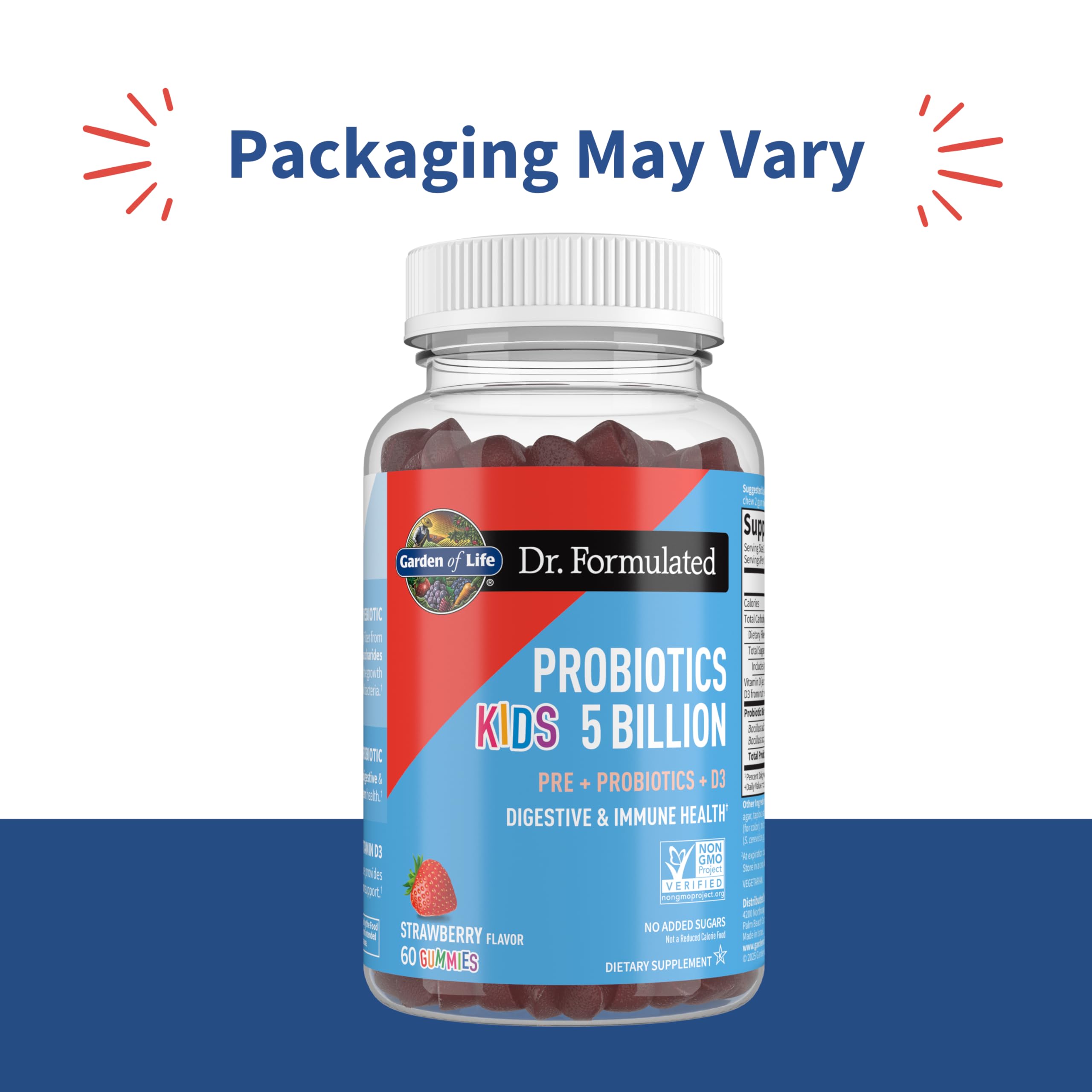 Garden of Life Probiotic Gummies for Kids strawberry flavour gummies
