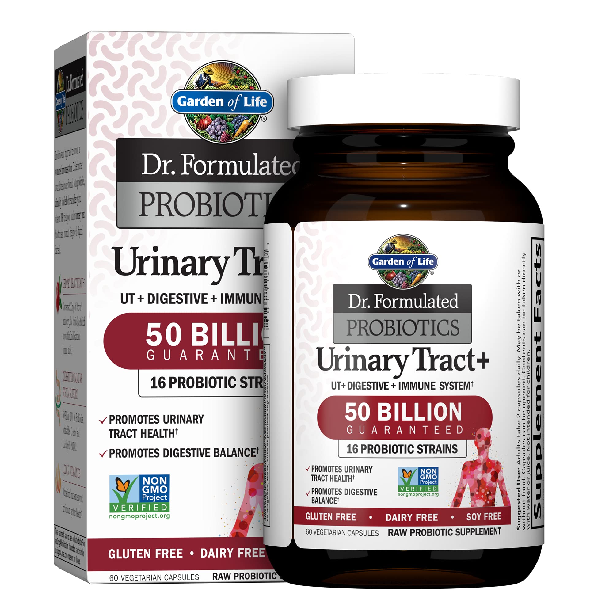 Garden of Life Probiotics Urinary Tract+ front view of packaging