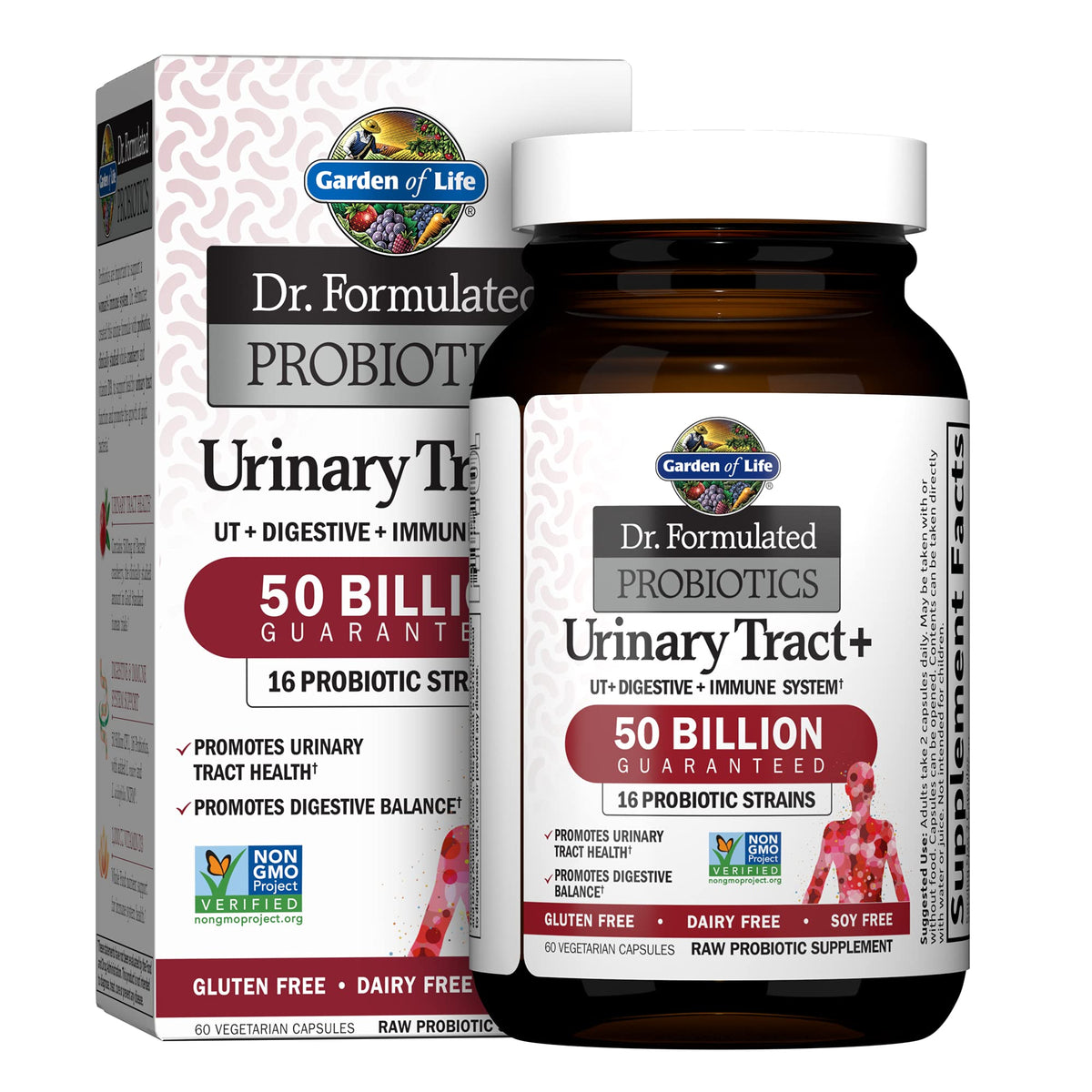 Garden of Life Probiotics Urinary Tract+ front view of packaging