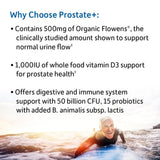 Garden of Life Prostate+ Men's Probiotic Supplement label close-up