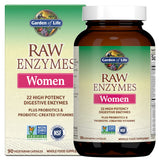 Garden of Life Raw Enzymes for Women 90 capsules front view