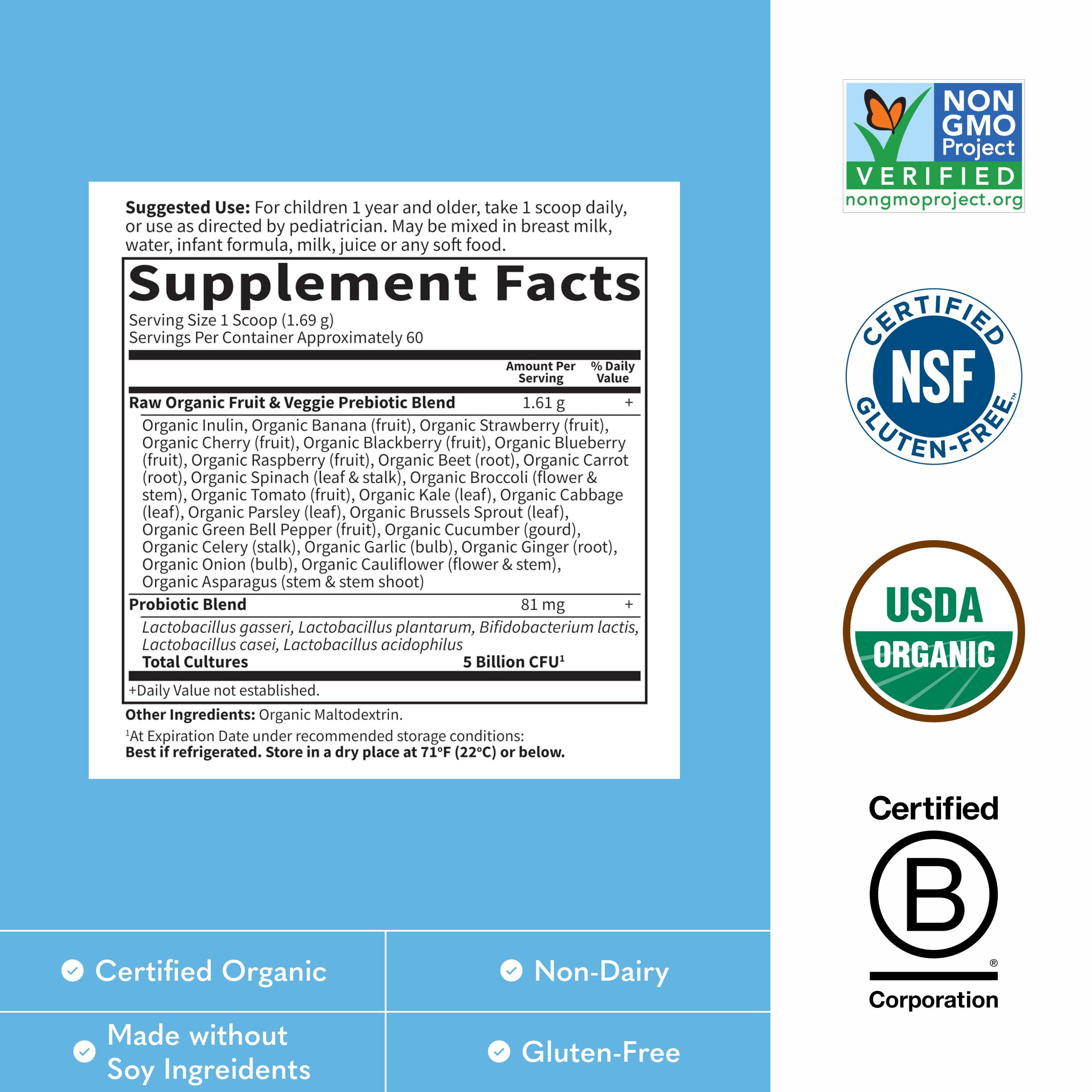 Garden of Life Raw Probiotics Kids supplement packaging
