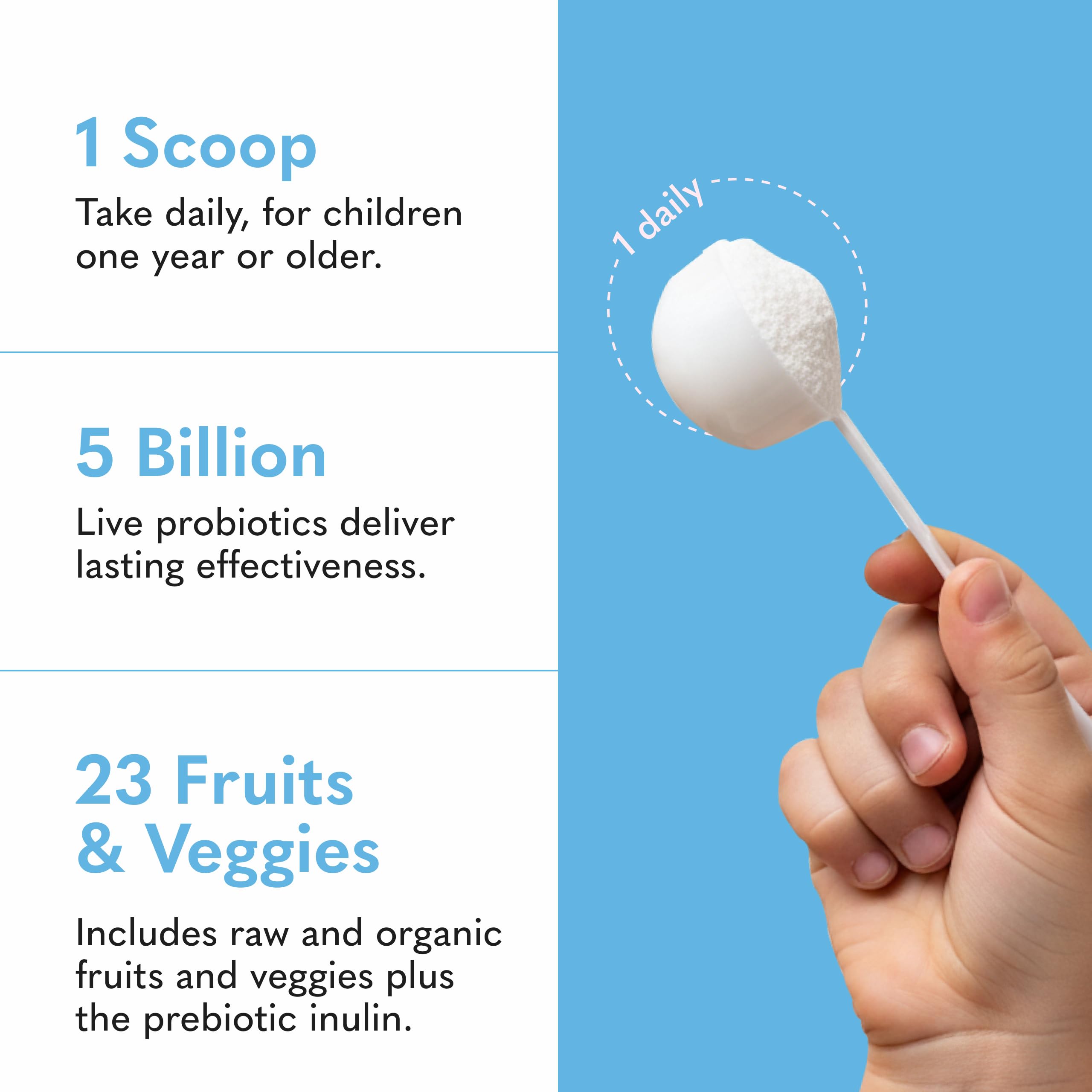 Garden of Life Raw Probiotics Kids supplement side view